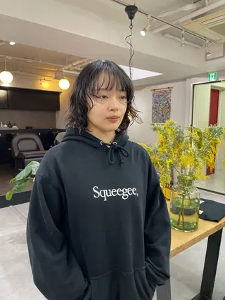 ショート パーマ パーマ＊ 顔まわり似合わせのヘアスタイル