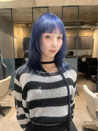 セミロング カラー mira🍀 艶カラー/ネイリストのヘアスタイル