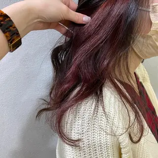 ロング カラー 舟橋 りんかのヘアスタイル
