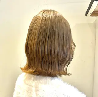 ミディアム カラー ハイトーンカラー新井 彩斗EIGHT新宿のヘアスタイル