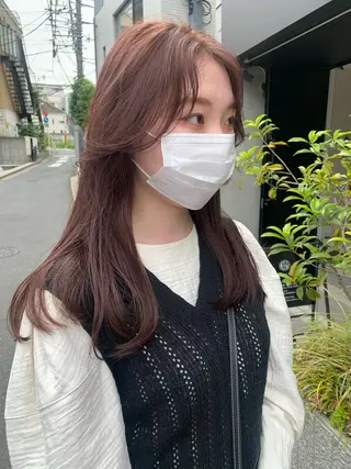 カラー ラベンダー/レイヤー スタイル🤎mamiのヘアスタイル