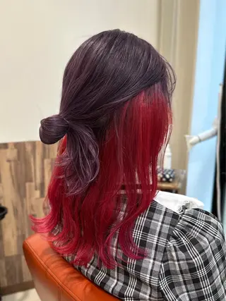 セミロング カラー 井上 武輝のヘアスタイル