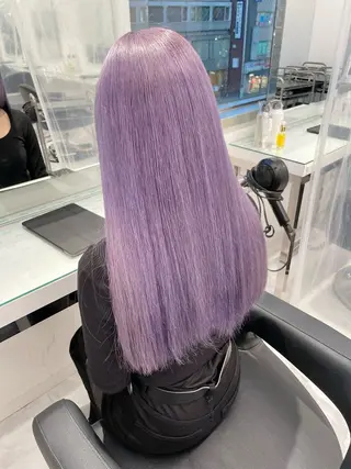 ロング カラー 🤍💕ブリーチカラ ーAyaka💕🤍のヘアスタイル