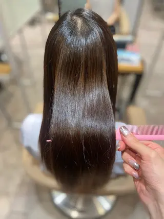 セミロング 髪質改善✨/ 透明カラー🫧れいなのヘアスタイル