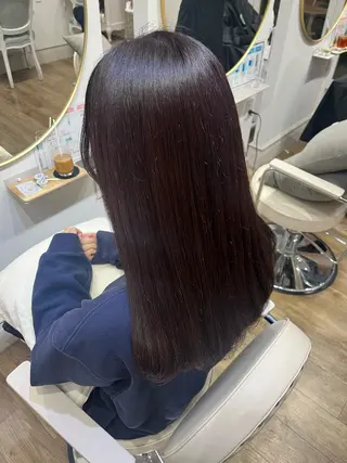 ロング カラー Risa🐈⬛/ グレージュ/透明感のヘアスタイル