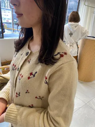 ミディアム knock所属・knock　國友 華乃のヘアスタイル