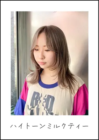 セミロング 馬場 菜乃夏のヘアスタイル