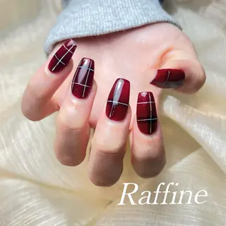 ネイル RAFFINE 月🦋🩵のネイルデザイン