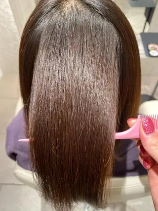 ミディアム パーマ 銀座/髪質改善/韓国 カラー🍓原田侑依のヘアスタイル