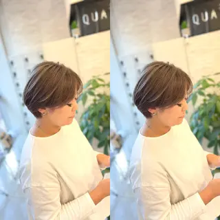 ショート Y Uのヘアスタイル
