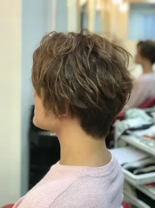 ショート ヘアアレンジ メンズ 渋谷宮益坂 omoのヘアスタイル