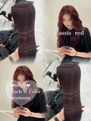 セミロング カラー 🎀愛されgirly ヘア🫧Ayakaのヘアスタイル