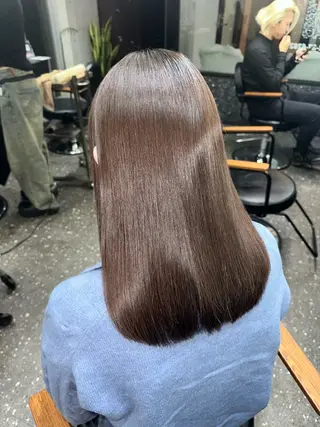 セミロング パーマ 髪質改善⭐️縮毛矯正 吉祥寺⭐️Rinaのヘアスタイル