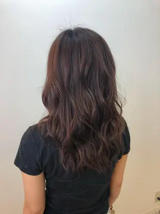 セミロング カラー 齋藤 らいのヘアスタイル