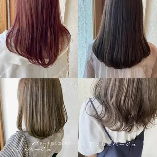ミディアム カラー 入江 志穂のヘアスタイル