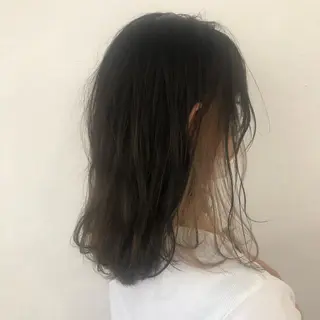 ミディアム カラー 冨木 雄斗のヘアスタイル