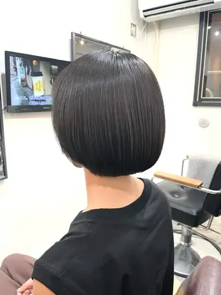 ショート カラー SUN GLOW  サングロウ所属・水素トリートメント／ 髪質改善/ナカノメのヘアスタイル