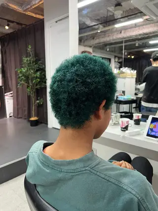 ショート カラー ハイトーン&髪質改善 &韓国エクステ🤎のヘアスタイル