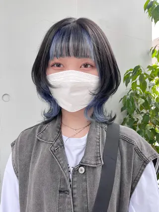 ミディアム カラー もにか🌞原宿/渋谷 🌝ブリーチカラーのヘアスタイル