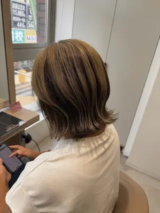 ミディアム カラー EARTH菊名店👾 ひらのすぐるのヘアスタイル