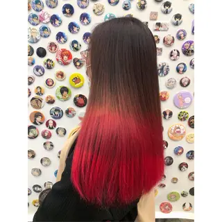 ロング カラー 推しカラー✨ オタク美容師ユウカのヘアスタイル