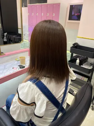 ミディアム カラー 美優🦕ツヤ髪 /ハイトーン🩶のヘアスタイル