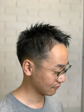 ショート メンズ 田中 心のヘアスタイル