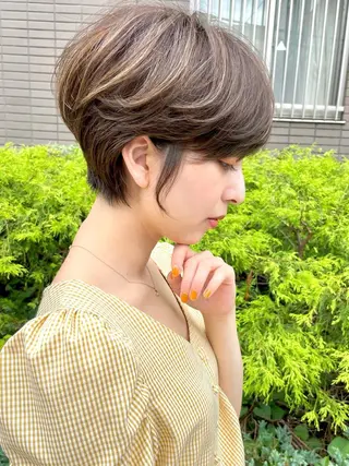 ショート カラー LucksiMie 銀座店所属・【韓国　レイヤー 髪質改善✨】かずのヘアスタイル