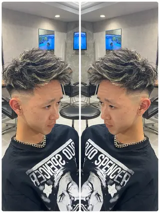 ショート カラー パーマ メンズ 🐉『メンズ美容師』 吉田龍星🐉のヘアスタイル