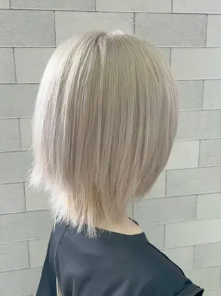 ロング ハイトーン×艶カラー 🤍MIZUKIのヘアスタイル