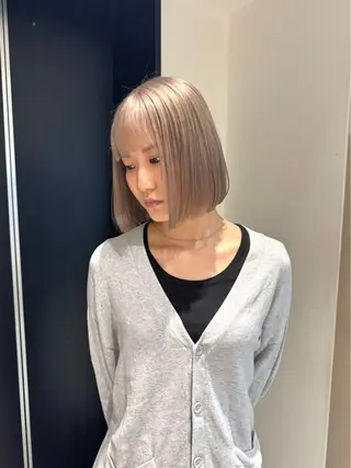 ミディアム カラー ai 梅田/暖色カラーのヘアスタイル