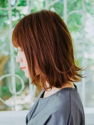 ミディアム 山田 一輝のヘアスタイル