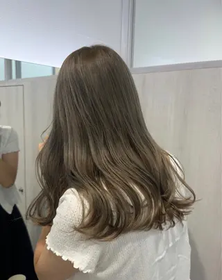 ロング カラー 桃香🍑/縮毛矯正 /ダブルカラーのヘアスタイル