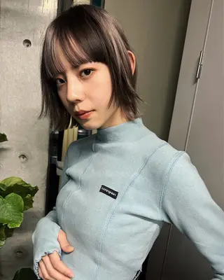 ミディアム ハッシュカット カシマハヤトのヘアスタイル