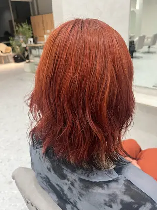 ロング カラー 小池 風賀のヘアスタイル