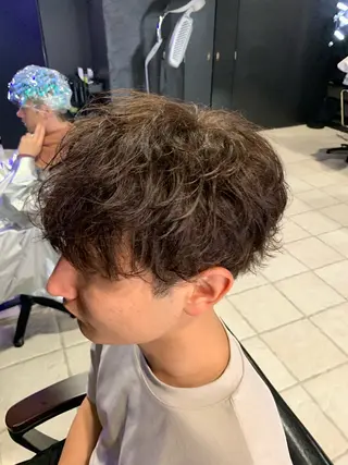 ヘアアレンジ メンズ メンズ専門 美容師✨ アメ村 堀江颯瑛のヘアスタイル