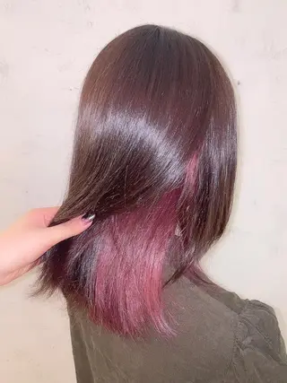 ミディアム カラー mulum所属・オタク美容師🎮 AKARIのヘアスタイル