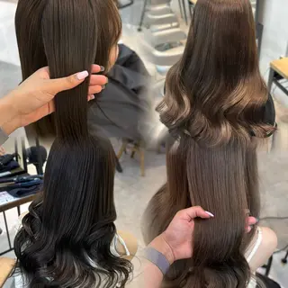 カラー ツヤ感ベージュカラー RIKO🎀‎🤍のヘアスタイル