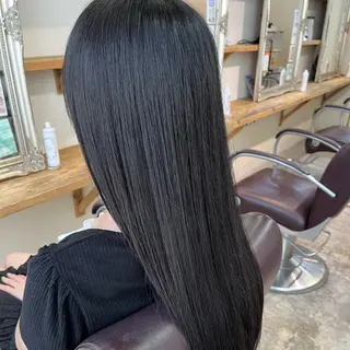 ロング フェザーパーマ🌙 毛流れ yuzukiのヘアスタイル