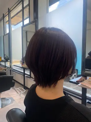 ショート JILL    hair所属・maki💖 ボブ/縮毛矯正のヘアスタイル