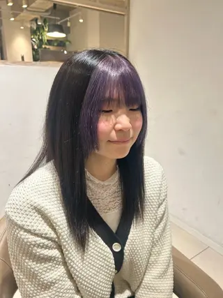 カラー 山田 奈央のヘアスタイル