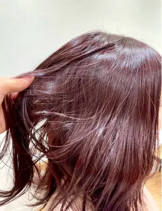 カラー 🍎ピンク、レッド系 暖色カラー🍎あやかのヘアスタイル