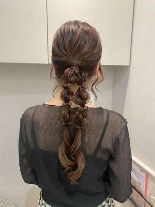 ロング ヘアアレンジ 韓国ヘア🍒渡辺 咲🍒のヘアスタイル