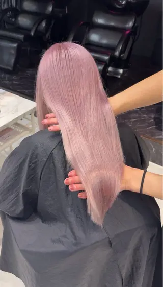 セミロング カラー ヘアアレンジ ハイトーン特化/ 複雑履歴修正/拓真のヘアスタイル