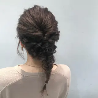 セミロング ヘアアレンジ mira share salon所属・ブリーチカラー🐼 sayukiのヘアスタイル
