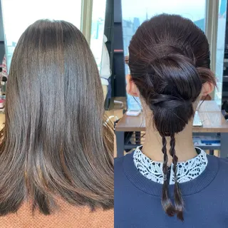 カラー ヘアアレンジ 髙木美緒🌿 レイヤー/アレンジのヘアスタイル