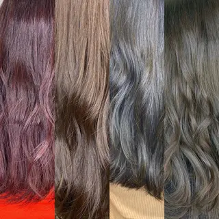 セミロング カラー ヘアアレンジ HAIRSALONLOOP所属・川上 麻梨阿のヘアスタイル