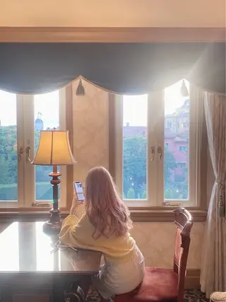 ロング カラー 🍓ハイトーンカラー 🎀nene🍓のヘアスタイル