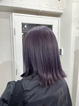 ミディアム カラー ♱地雷カラー♱ウルフ ♱ 藍衣 ♱のヘアスタイル