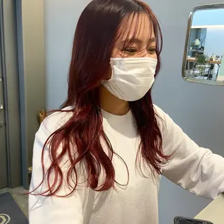 ロング 林 優花のヘアスタイル